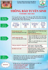 THÔNG BÁO TUYỂN SINH NĂM HỌC 2023-2024