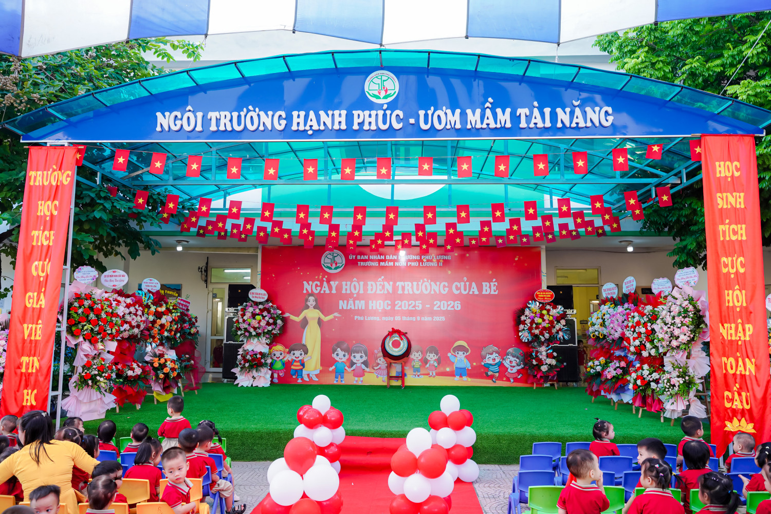 TRƯỜNG MẦM NON PHÚ LƯƠNG II TƯNG BỪNG TỔ CHỨC LỄ KHAI GIẢNG NĂM HỌC 2025 - 2026